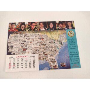 Read All About It Seattle WA Newspaper Vintage Postcard 1998 Calendar Washington